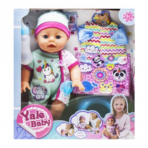 Пупс Yale baby функциональный бирюзовый (Yale Toys)