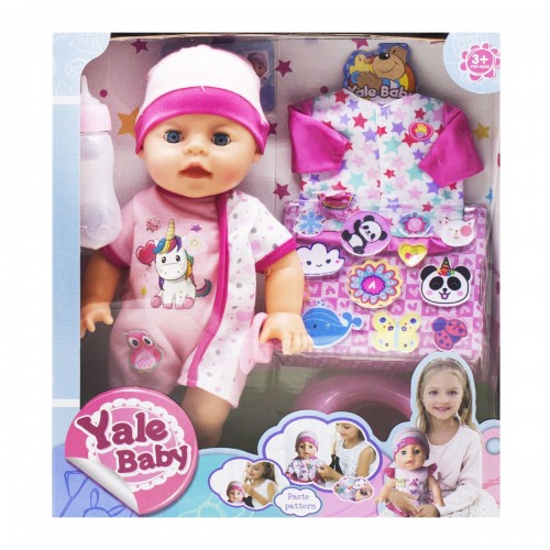 Пупс Yale baby функциональный розовый (Yale Toys)