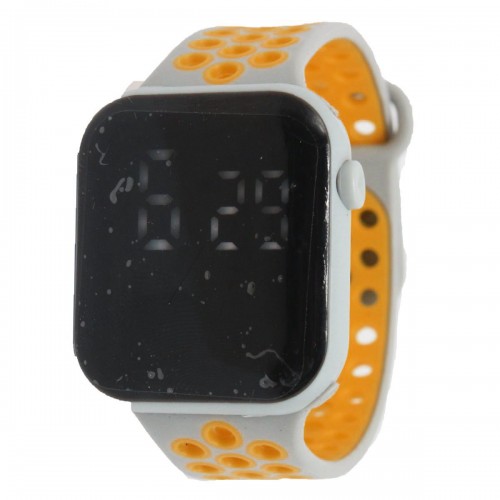 Електронний годинник з кольоровим дисплеєм, помаранчевий (MiC)