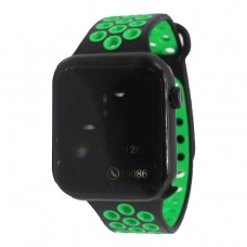 Електронний годинник з кольоровим дисплеєм, зелений