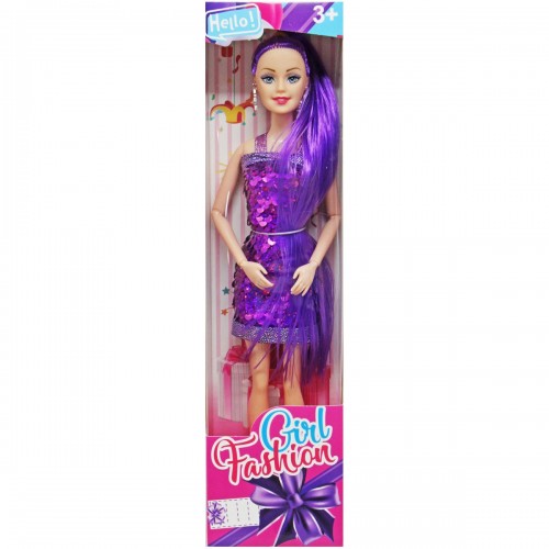 Лялька "Girl fashion" у фіолетовому (28 см) (MiC)
