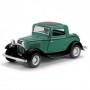 Машинка металева "Ford 3-window coupe 1932", зелений (Kinsmart)