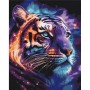 Картина за номерами Космічний тигр, 40х50 см (Brushme)