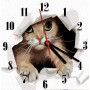 Часы-картина по номерам "Котик", 30х30 см (Art Story)