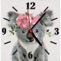 Годинник-картина за номерами "Коала", 30х30 см (Art Story)