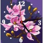 Годинник-картина за номерами "Магнолії", 30х30 см (Art Story)
