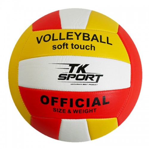 Мяч волейбольный, размер 5, белый с красным (MiC)