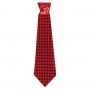 Краватка на резинці святкова, червоний (MiC)