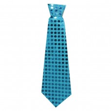 Краватка на резинці святкова, бірюзова