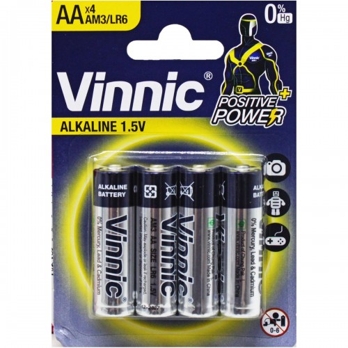 Батарейки "Vinnic" пальчикові, АА 1,5V (MiC)