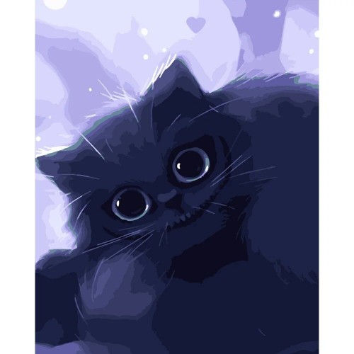 Картина по номерам "Чеширский котик" ★★★★ (Strateg)