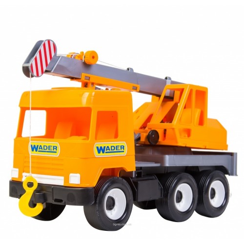 Автокран "Middle truck" (оранжевый) (Wader)