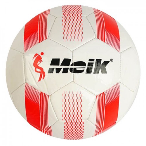 Мяч футбольный №5 лакированный "Meik", белый (Meik)