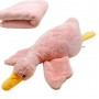 Мʼяка іграшка з пледом "Гусь-обіймусь", персиковий (Копиця)