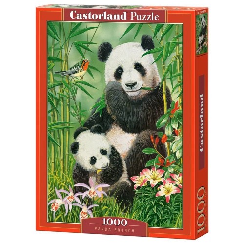 Пазлы "Завтрак панд", 1000 элементов (Castorland)