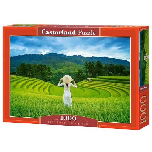 Пазлы "Рисовые поля во Вьетнаме", 1000 элементов (Castorland)