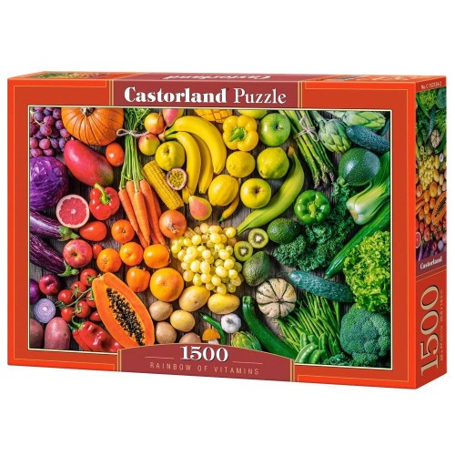 Пазли "Веселка вітамінів", 1500 елементів (Castorland)