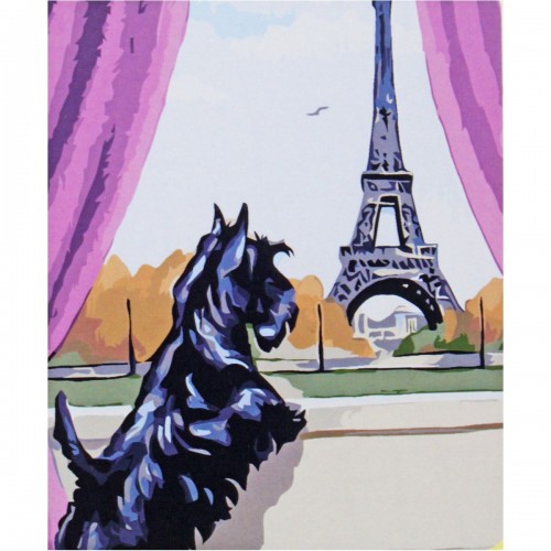 Картина за номерами "Вікно в Париж" (Оптифрост)