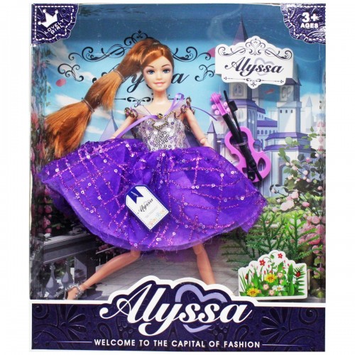 Лялька "Alyssa" зі скрипкою (28 см) (MiC)