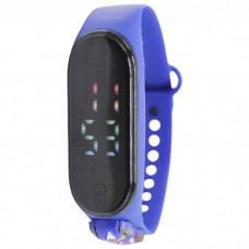 Сенсорний електронний годинник (синій)