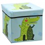Кошик-пуфик для іграшок "Крокодил" (блакитний) (MiC)