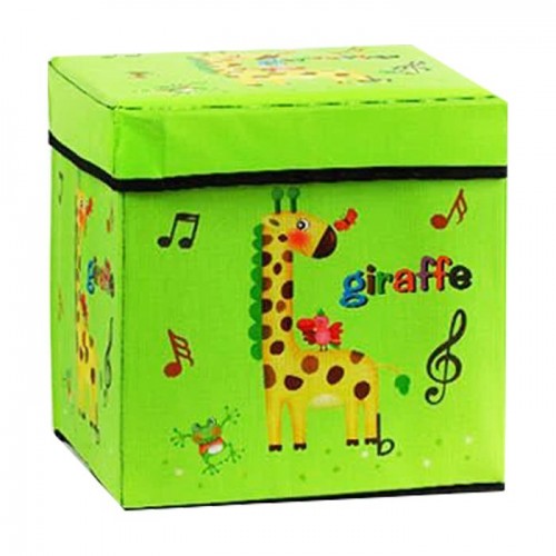 Корзина-пуфик для игрушек "Веселый жираф" (MiC)