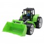 Пластиковый трактор с ковшом (черно-зеленый) (Bamsic)