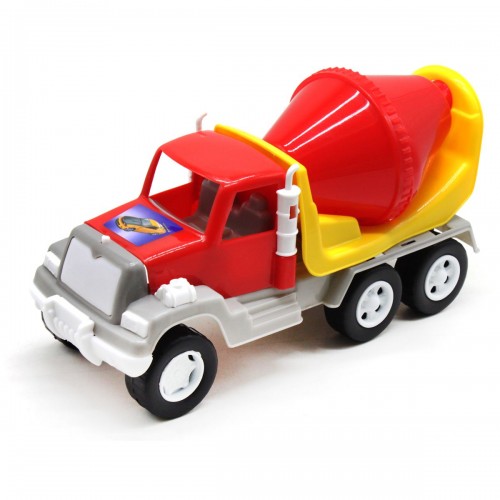 Машинка грузовик Бетономешалка красный (Kinderway)