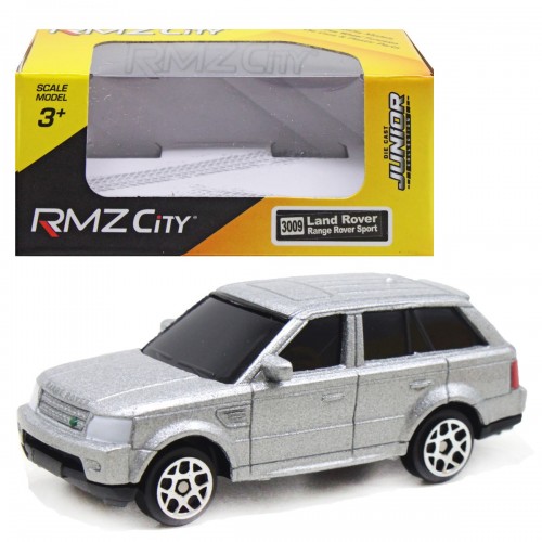 Металлическая машинка "Land Rover Range Rover", серебряный (RMZ City)