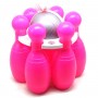 Детский набор для боулинга "Кегли большие №2" (розовые) (Bamsic)