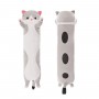 Мʼяка іграшка-обіймашка "Кіт-батон", сірий, 70 см (MiC)