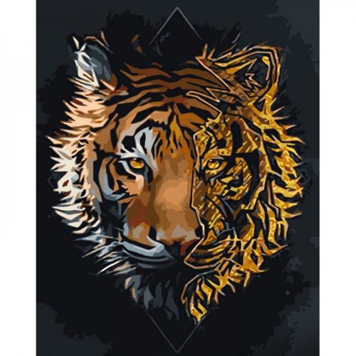 Картина по номерам "Арт-тигр" ★★★★★ (Strateg)