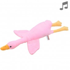 Мягкая игрушка Гусь-обнимусь, 60 см, со светом, розовый