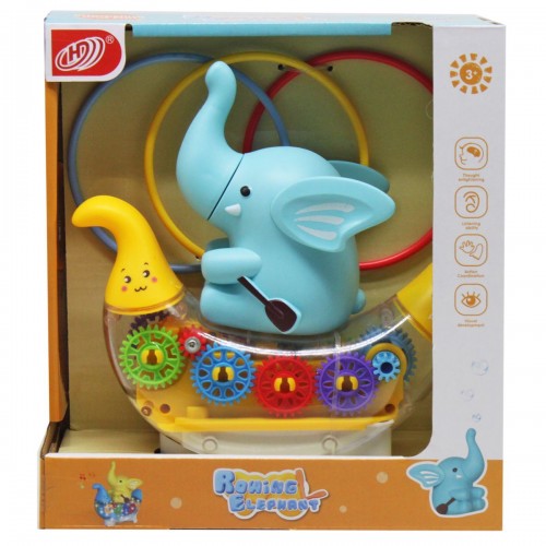 Музична іграшка "Слоник у човні" (блакитний) (MiC)
