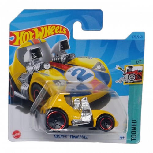 Машинка "Hot Wheels: tooned twin mill yellow (MiC)