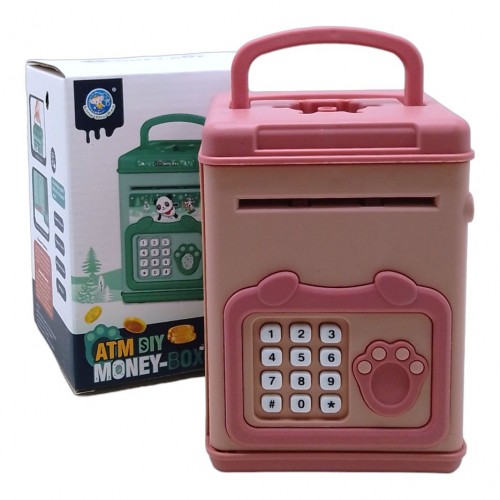 Сейф-копилка "ATM Money Box" (розовый) (Ling Shu Bao)