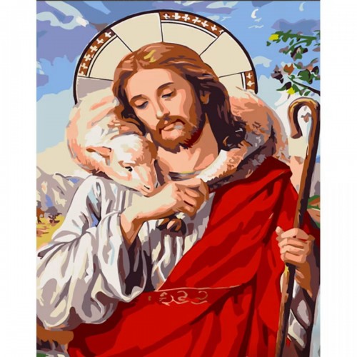 Картина по номерам "Христос" ★★★ (Strateg)