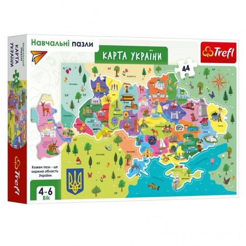 Пазли навчальні -"Карта України" для дітей (Trefl)