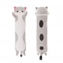 Мʼяка іграшка-обіймашка "Кіт батон", 45 см (сірий) (MiC)