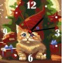 Набір Годинник на номерами "Руде кошеня" (Art Story)
