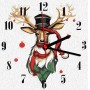 Набір Годинник на номерами "Різдвяний олень" (Art Story)