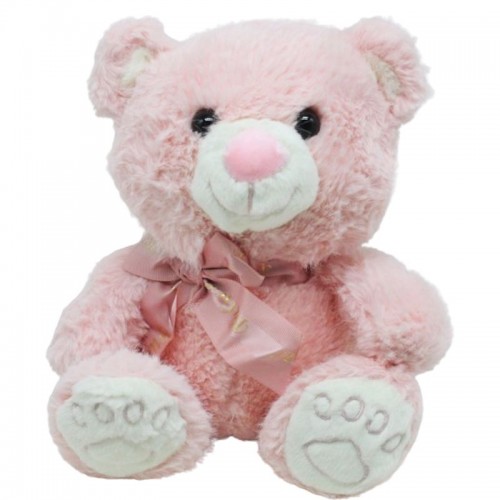 Мʼяка іграшка "Ведмедик", рожевий (27 см) (MiC)