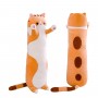 Плюшевий кіт-обіймашка Батон, рудий, 70 см (MiC)