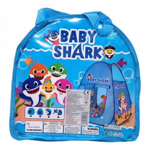 Палатка детская "Baby Shark" 80 x 63 x 63 см (MiC)