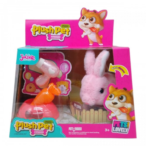 Игровой набор с зайчиком "Plush Pet" (розовый) (MiC)
