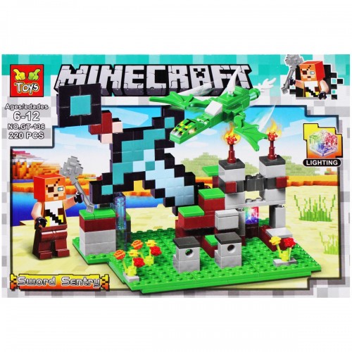 Конструктор "Minecraft", 220 дет. (вид 3) (MiC)