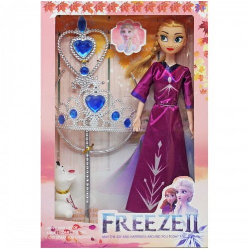 Ігровий набір з лялькою "Frozen" (фіолетовий) (MiC)