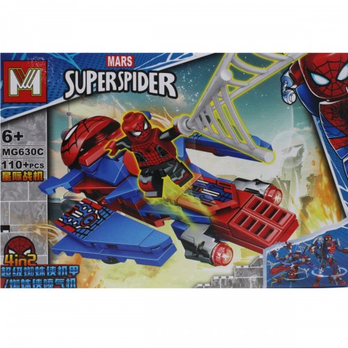 Конструктор "Spiderman", 110 дет. (вид С) (MiC)