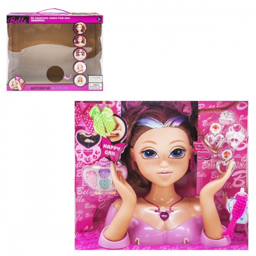 Лялька-манекен для зачісок "Beautiful", в рожевому (MiC)