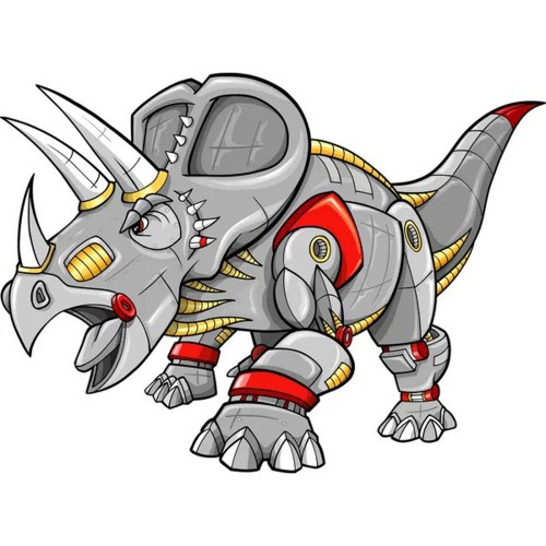 Картина по номерам "Космический носорог" 30х30 см (Strateg)